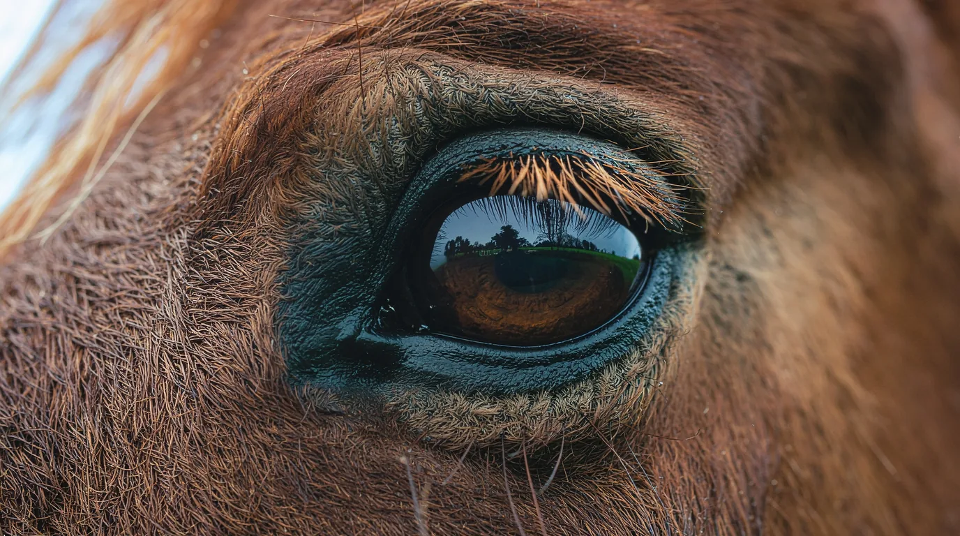 Un regard de cheval au Écurie Gilles Bordes, Sainte-Fortunade