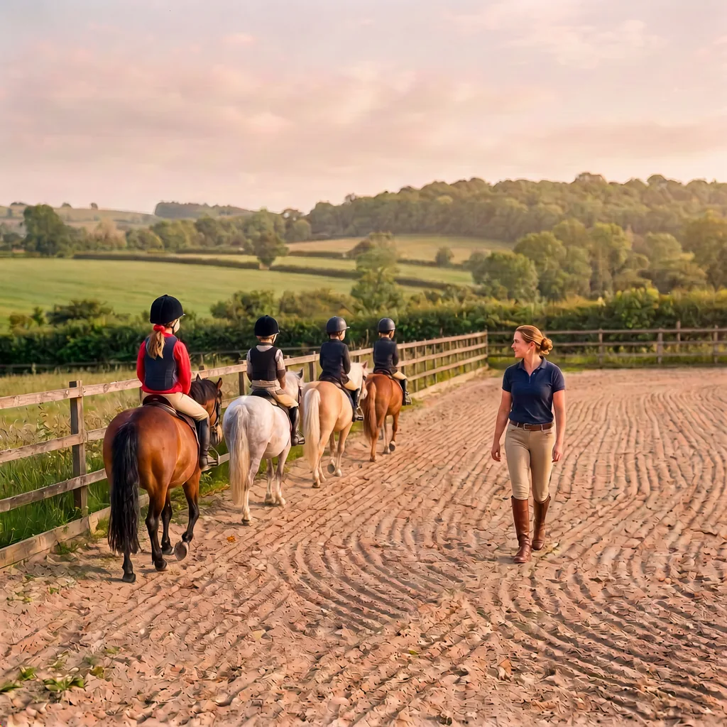Cours de poney à Sainte-Fortunade, Corrèze